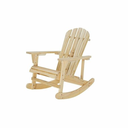 JUL HOME Solid Wood Adirondack Rocking Chair SW2008NC